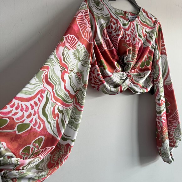 Andrea Iyamah Behati Cropped-Behati Top NWT, Size M - Picture 9 of 17